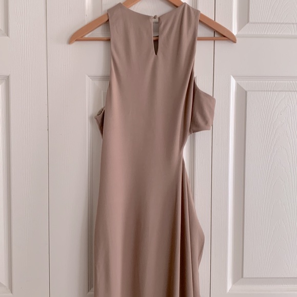 Michael Costello x REVOLVE Rylan Midi Dress in Taupe Size L - Picture 8 of 10